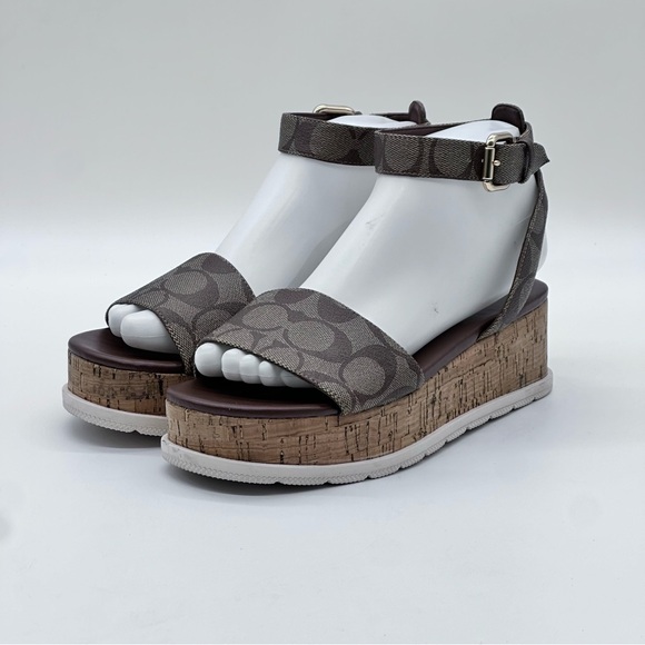 Coach Platform Sandals. Size 8. - Picture 3 of 12